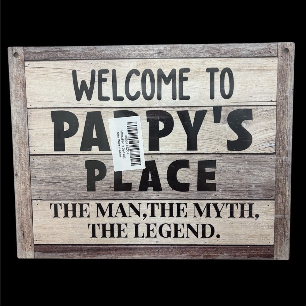 Amazon Rustic Welcome Sign - Black and Brown